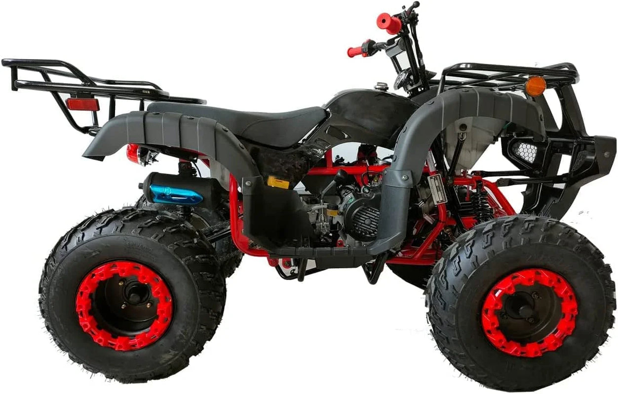 200 ATV Quad 4 Wheelers Utility ATV Full Size ATV Adult Atvs Big Youth Atvs | Black