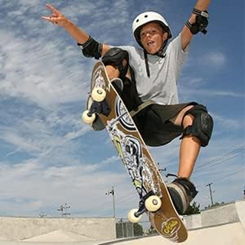31 X 8 Inch Complete Skateboard 7 Layer Canadian Maple Double Kick Deck Concave Cruiser Trick Skateboard for Boys Girls Teens Adults Beginner ﻿