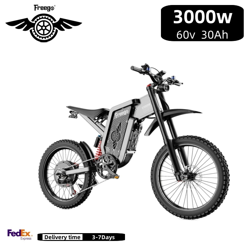 X2 Electric Motorcycles 6000W Brushless Gearless Motors 60V30AH Lithium Battery Speed 85Kmh Adult off Road Ebike