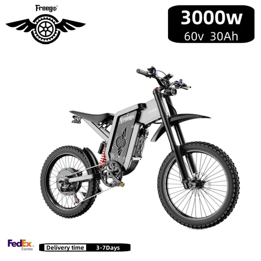 X2 Electric Motorcycles 6000W Brushless Gearless Motors 60V30AH Lithium Battery Speed 85Kmh Adult off Road Ebike