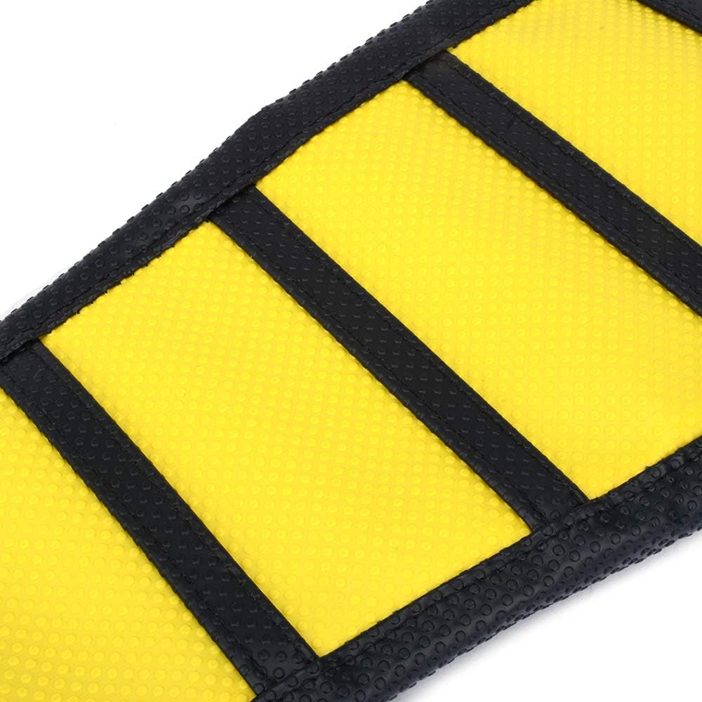 Dirt Bike Seat Cover,Motorcycle Cushion with Non-Slip Rubber Striped for RM125 RM250 1996-2000 - Gold