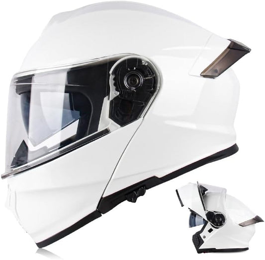 Modular Motorcycle Helmets Dual Visor DOT Flip up Full Face Street Dirt Bike ATV Off-Road Motocross Helmet