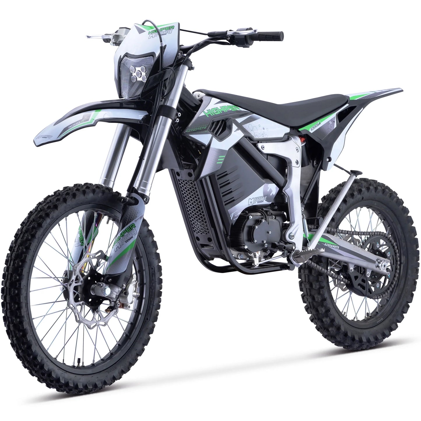 Venom 72V 12000W Electric Dirt Bike White