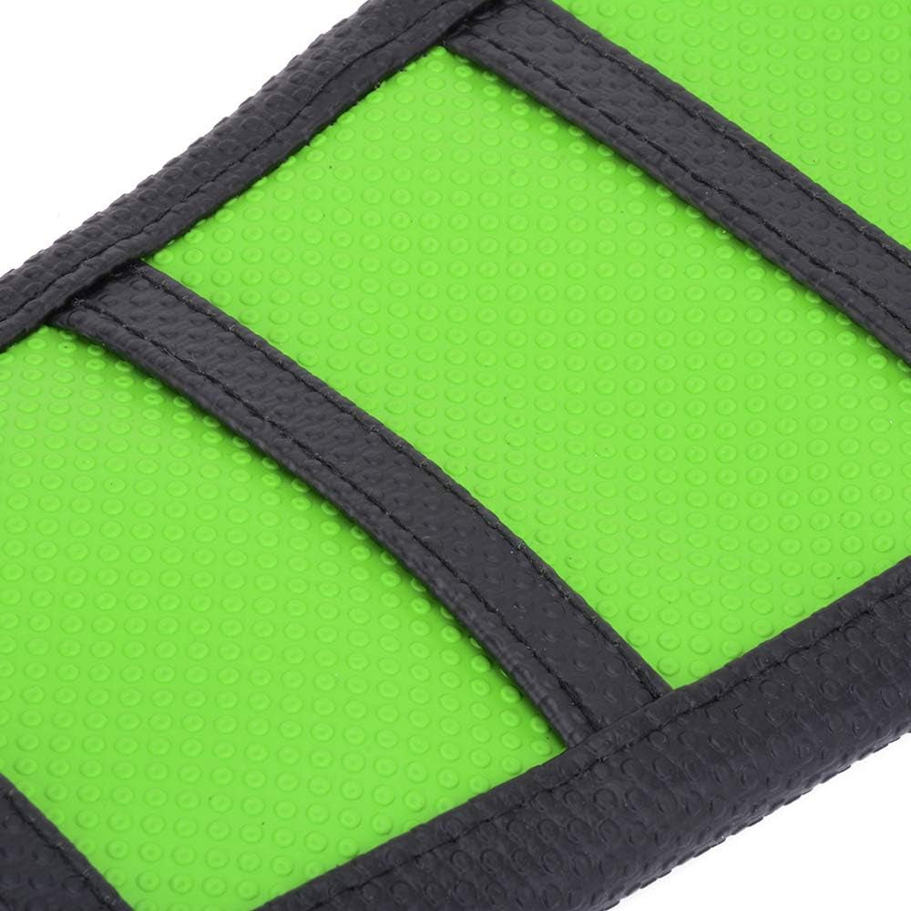 Dirt Bike Seat Cover,Motorcycle Cushion with Non-Slip Rubber Striped for KX65 2000-2024/KLX110 2002-2024 - Green