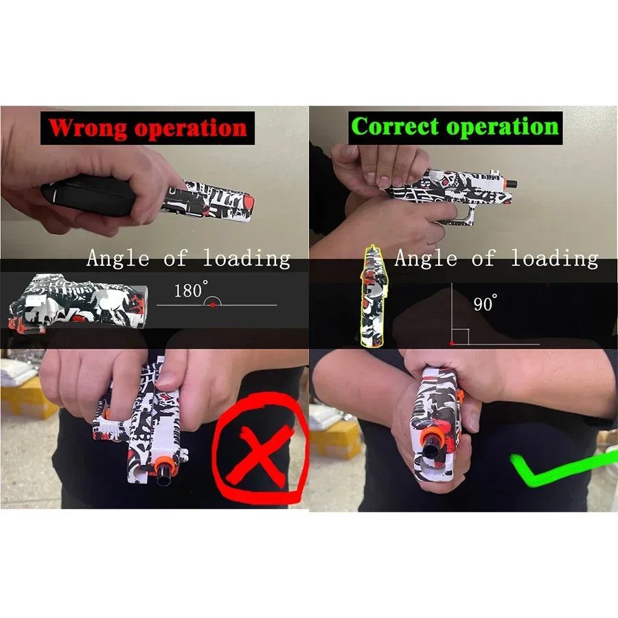 Manual Gel Ball Blaster, without Charge, Shooting Toy ,Suitable for Backyard Fun and Outdoor Team Shooting Games