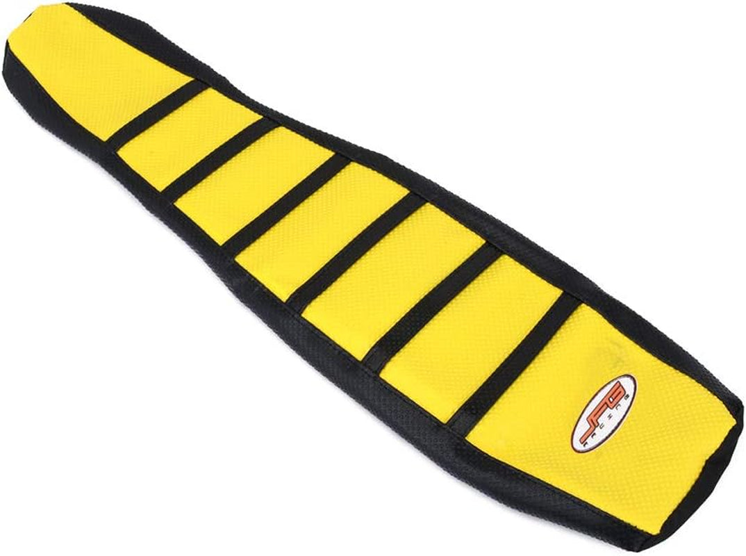 Dirt Bike Seat Cover,Motorcycle Cushion with Non-Slip Rubber Striped for RM125 RM250 1996-2000 - Gold