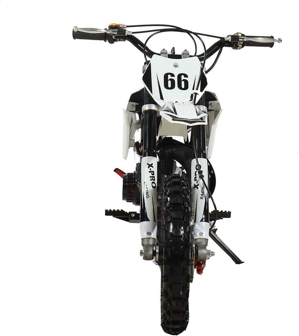 50Cc Dirt Bike Gas Dirt Bike Pit Bikes Dirt Pitbike with Gloves, Goggle and Face Mask(Black)