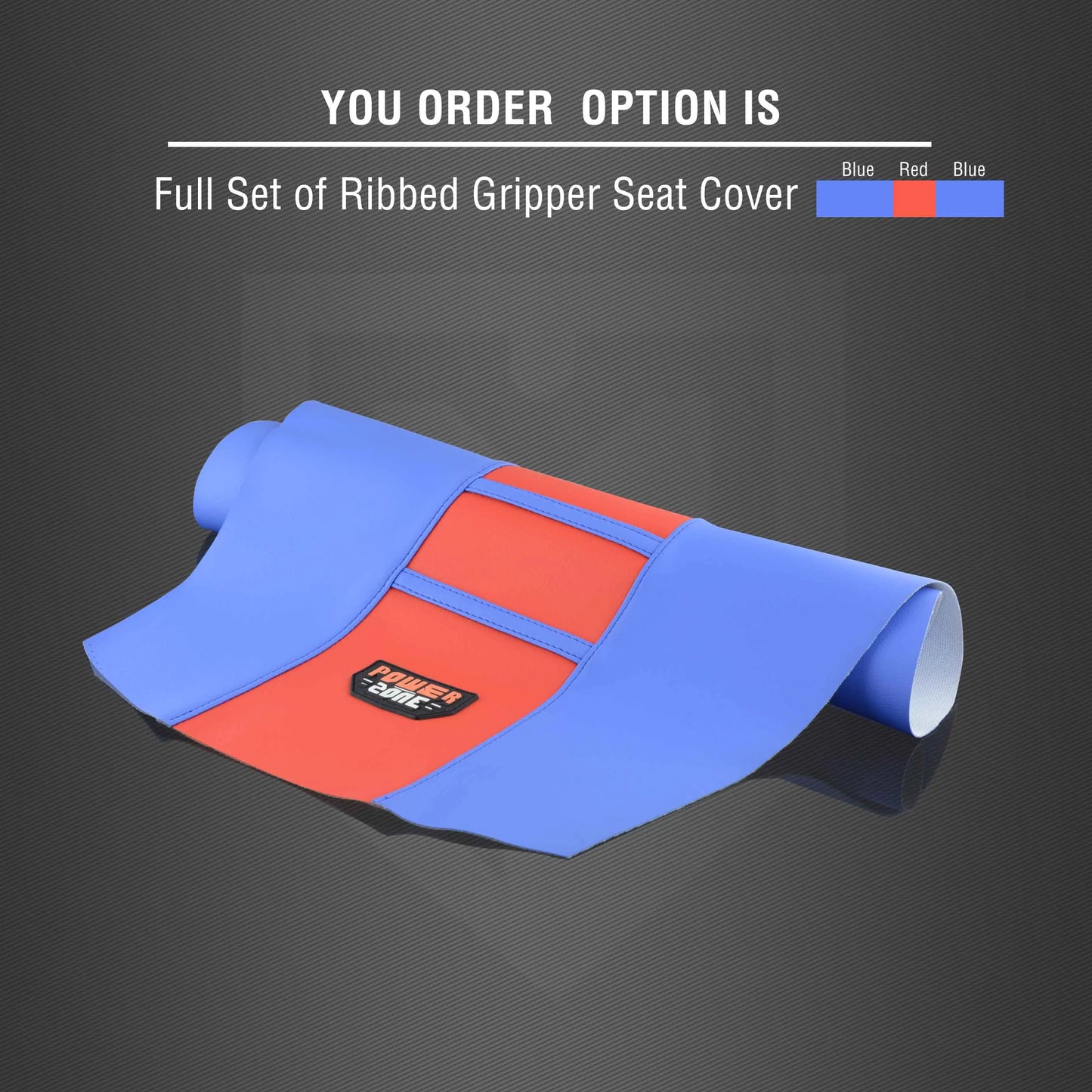 Motorcycle Pro Ribbed Rubber Artificial Leather Gripper Soft Seat Cover for HONDA YAMAHA SUZUKI KAWASAKI KTM Dirt Bike off Road