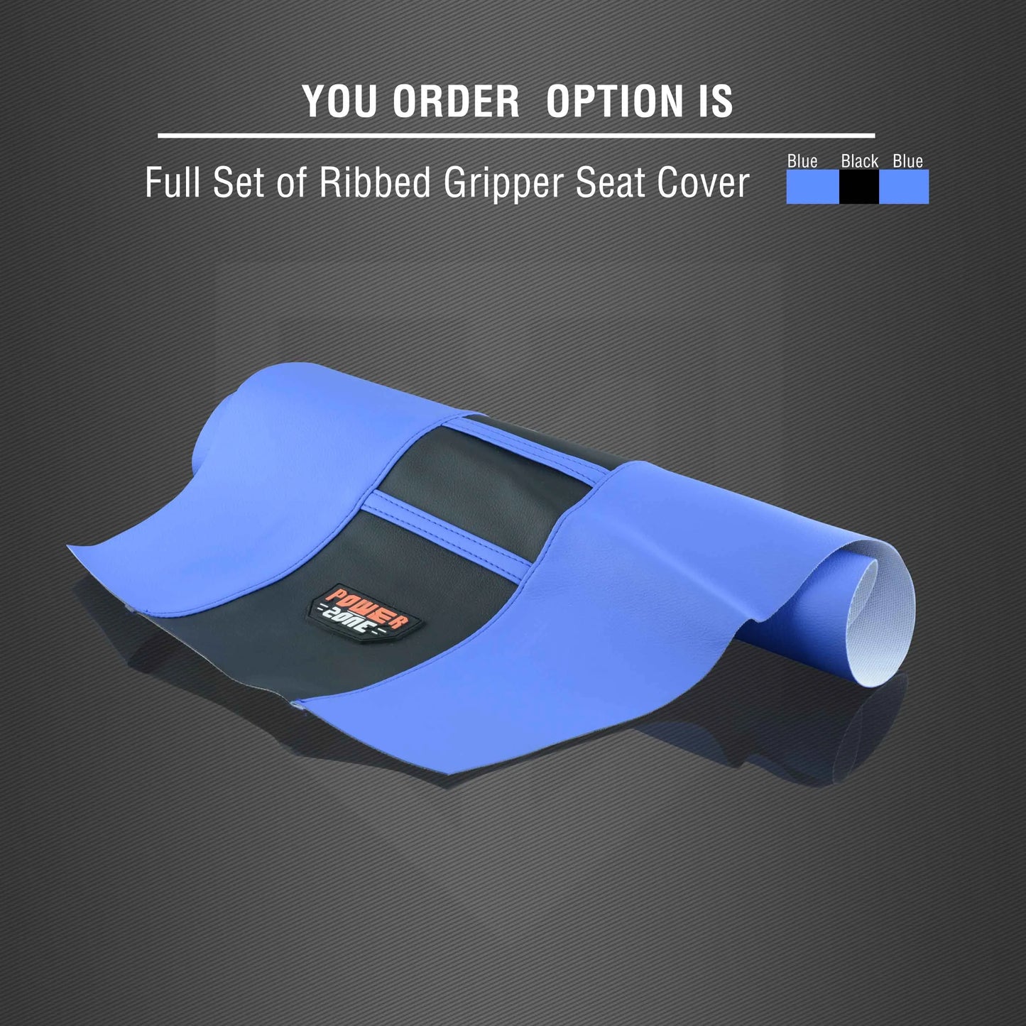 Motorcycle Pro Ribbed Rubber Artificial Leather Gripper Soft Seat Cover for HONDA YAMAHA SUZUKI KAWASAKI KTM Dirt Bike off Road