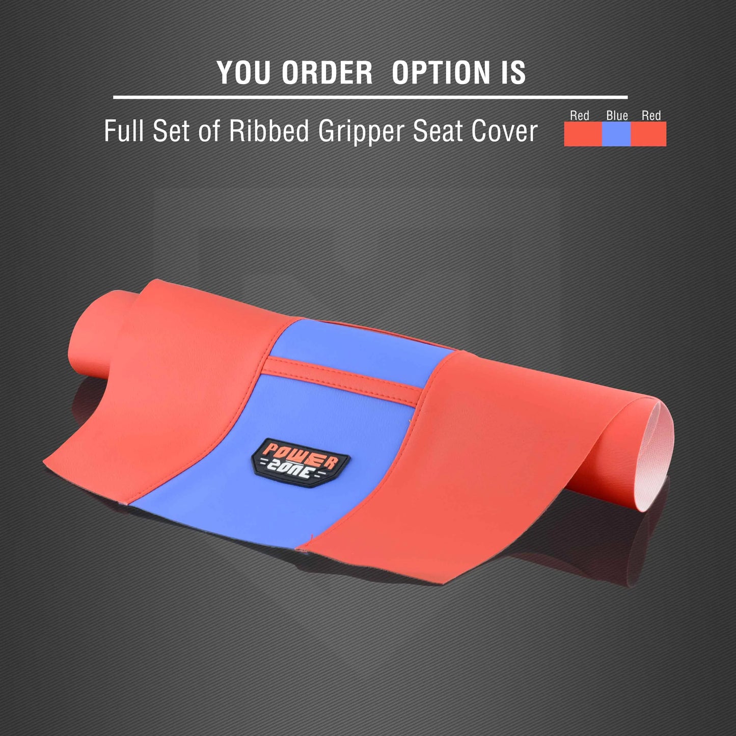 Motorcycle Pro Ribbed Rubber Artificial Leather Gripper Soft Seat Cover for HONDA YAMAHA SUZUKI KAWASAKI KTM Dirt Bike off Road
