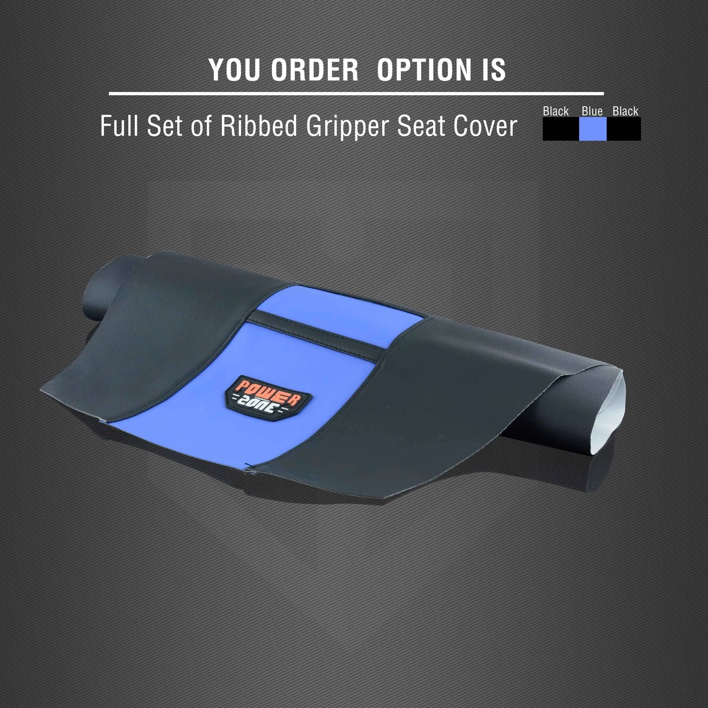 Motorcycle Pro Ribbed Rubber Artificial Leather Gripper Soft Seat Cover for HONDA YAMAHA SUZUKI KAWASAKI KTM Dirt Bike off Road