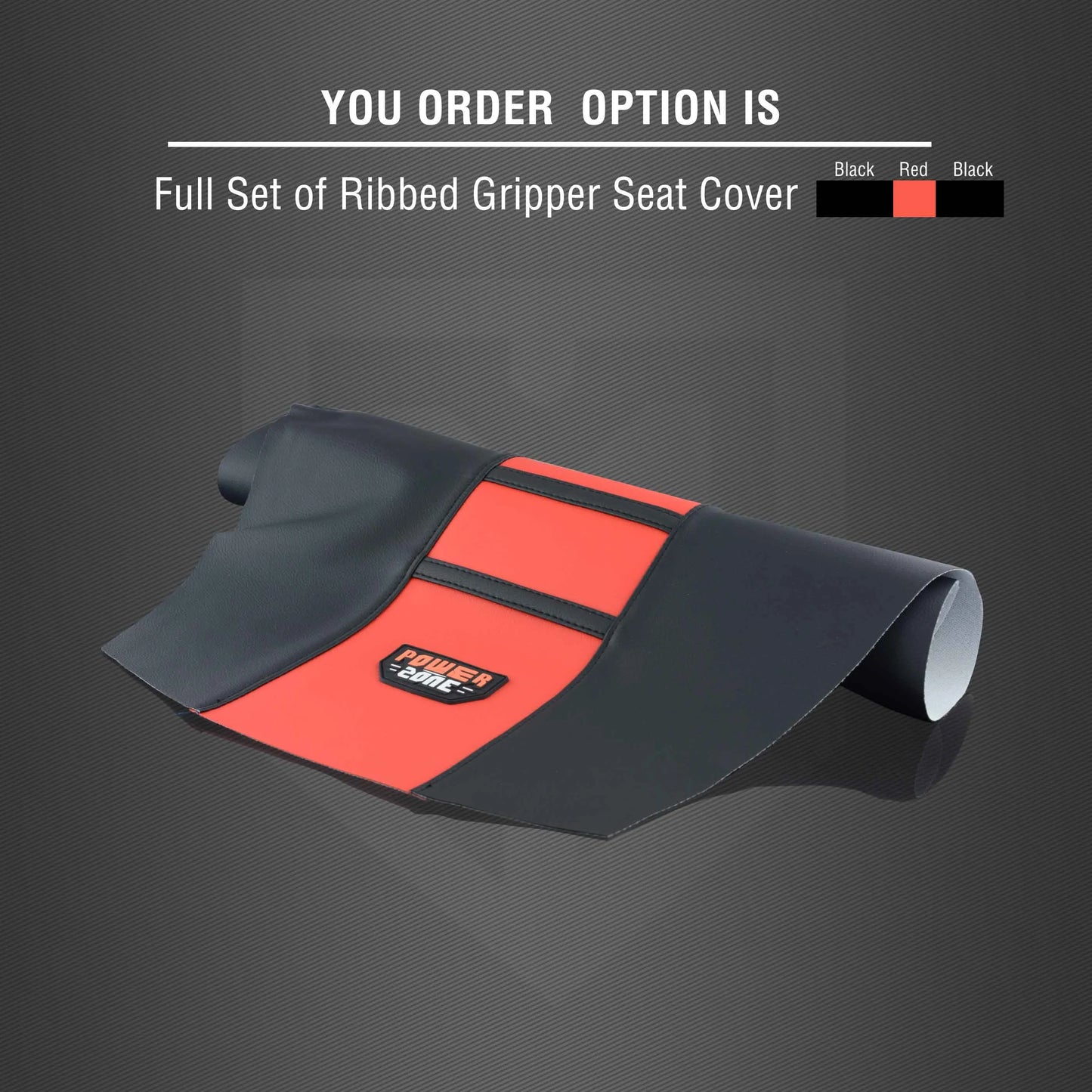 Motorcycle Pro Ribbed Rubber Artificial Leather Gripper Soft Seat Cover for HONDA YAMAHA SUZUKI KAWASAKI KTM Dirt Bike off Road