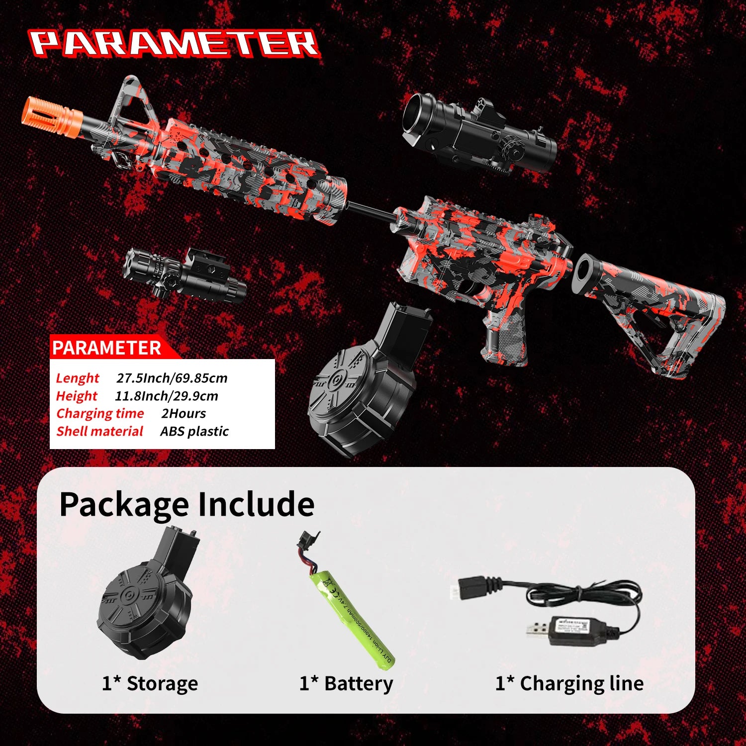 Blaster with Drum, Automatic Dual Mode Blaster, for Outdoor Activities -Perfect for Outdoor Team Games & Christmas Gifts