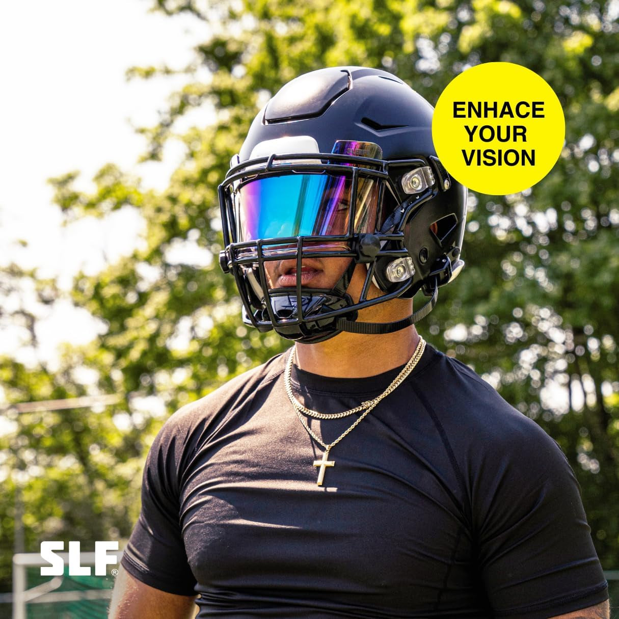 Bifrost Rainbow Football Helmet Eye-Shield Visor