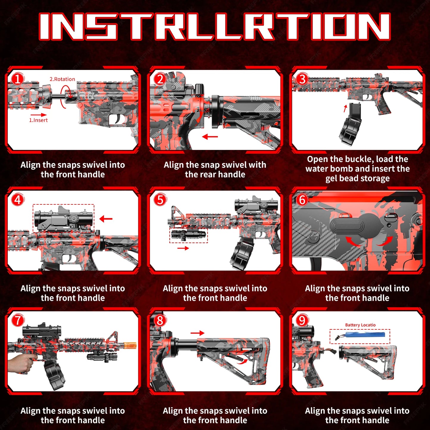 Blaster with Drum, Automatic Dual Mode Blaster, for Outdoor Activities -Perfect for Outdoor Team Games & Christmas Gifts