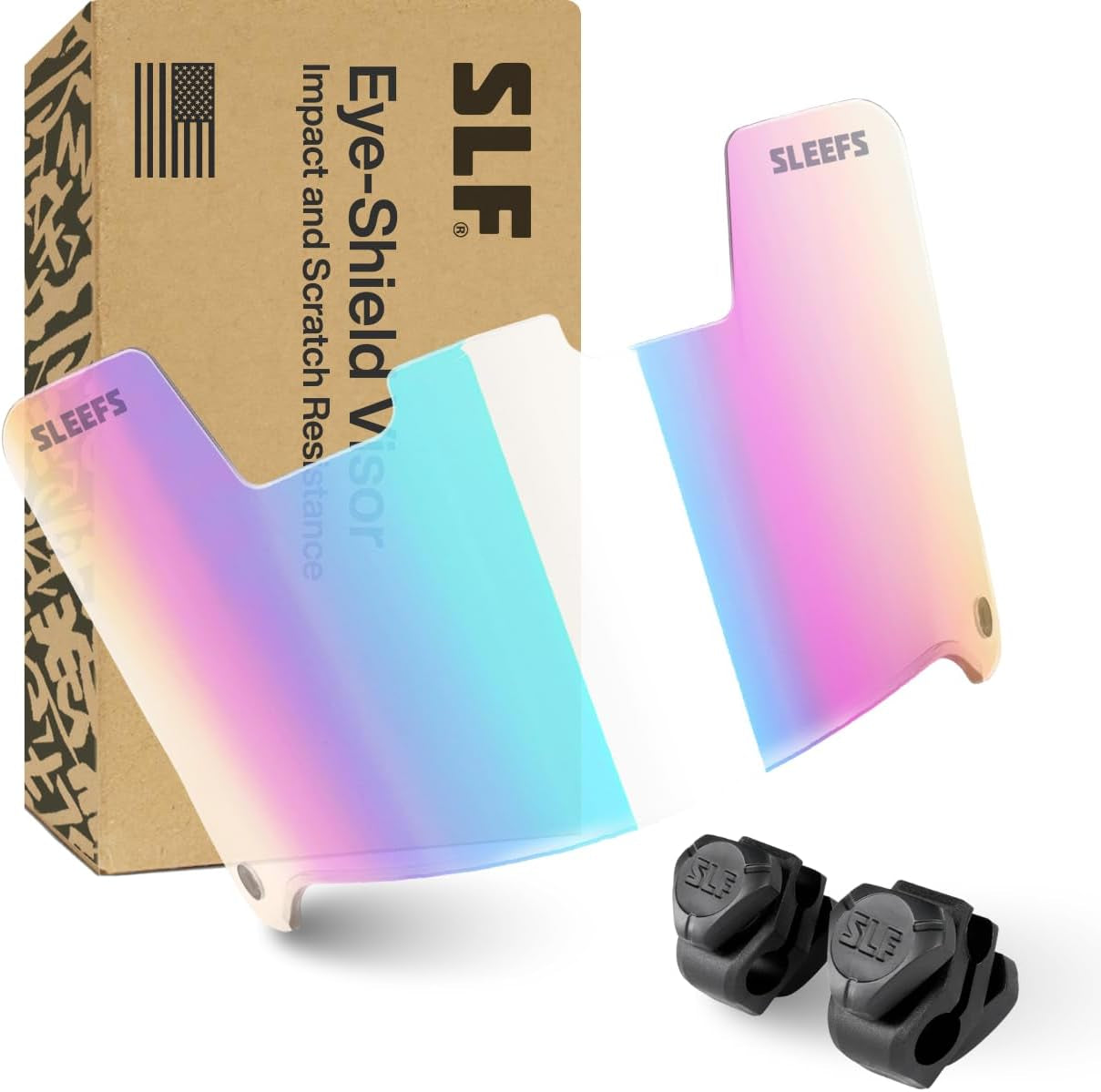 Bifrost Rainbow Football Helmet Eye-Shield Visor