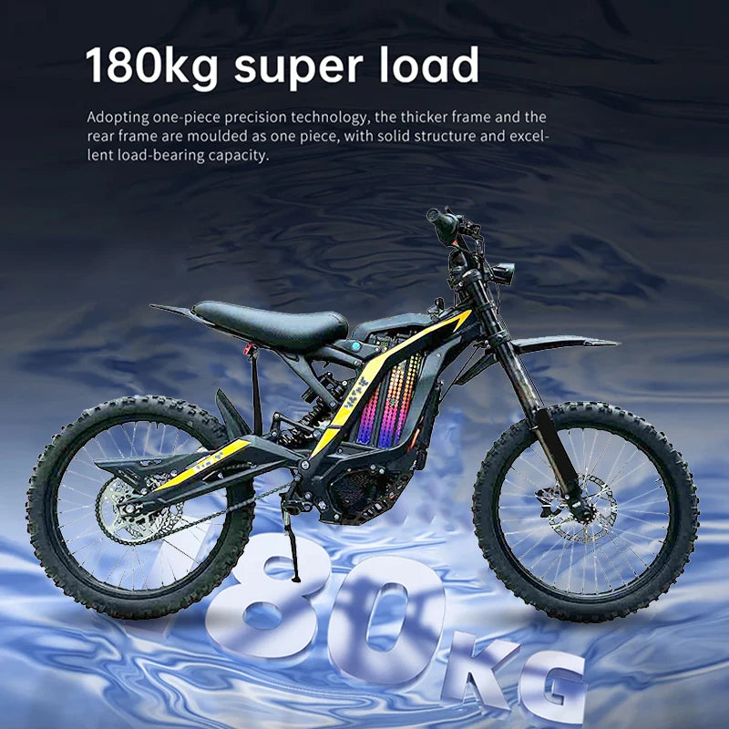 Ebike 8000W 72V 30AH N1 Electric Motorcycle 19Inch MTB Tires Electric Dirt Bike with LCD Display