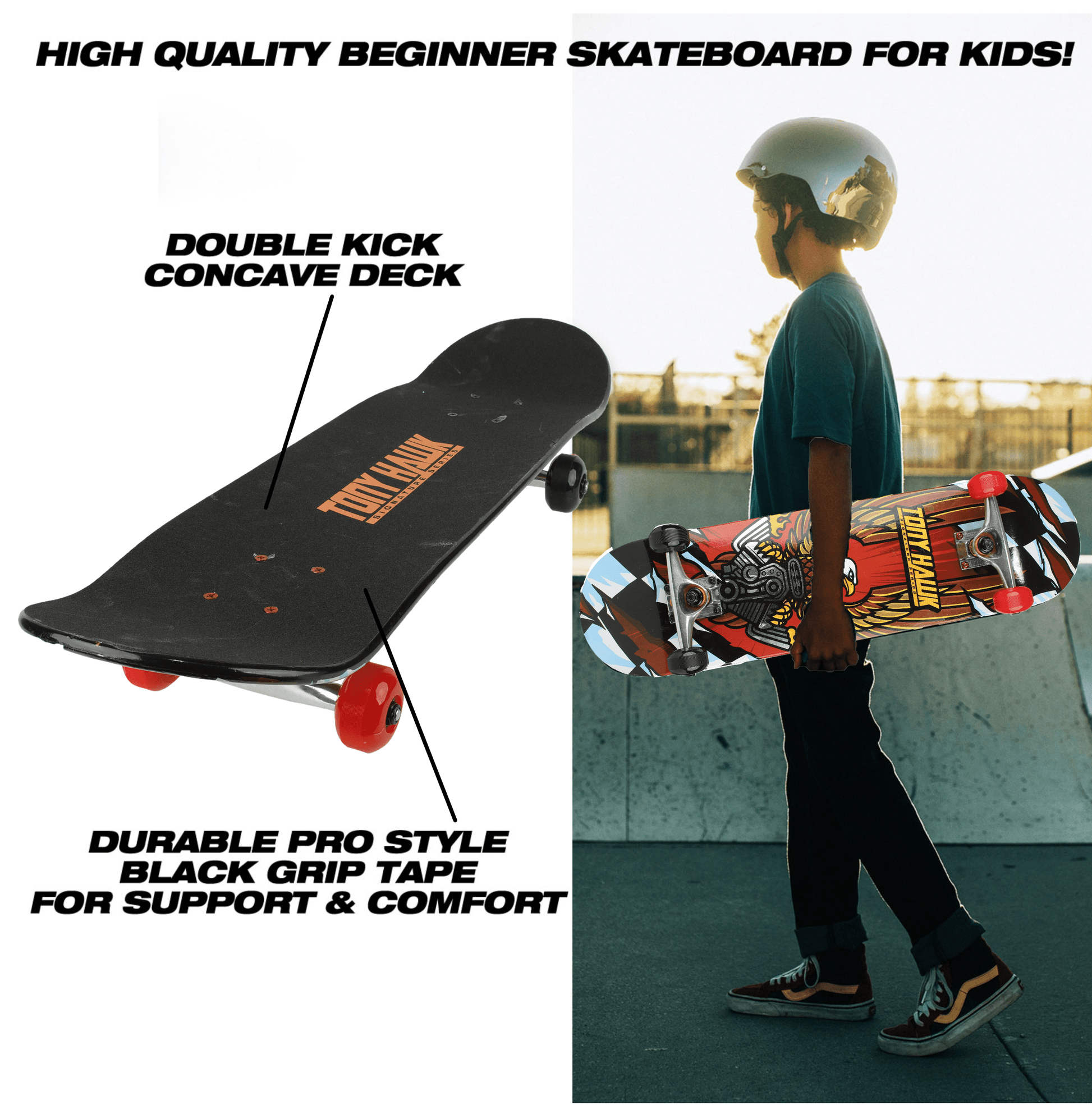 31" Standard Popsicle Hawk Engine Metallic Complete Skateboard, 50 Mm Wheels