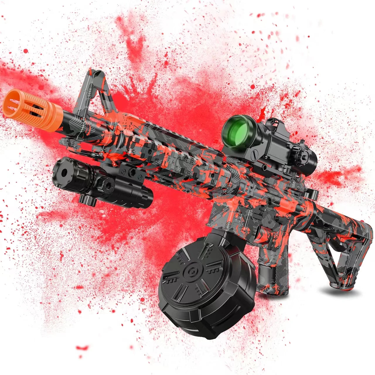 Blaster with Drum, Automatic Dual Mode Blaster, for Outdoor Activities -Perfect for Outdoor Team Games & Christmas Gifts